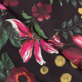 Stretchstoff Wild Flowers Schwarz - Ribes y Casals