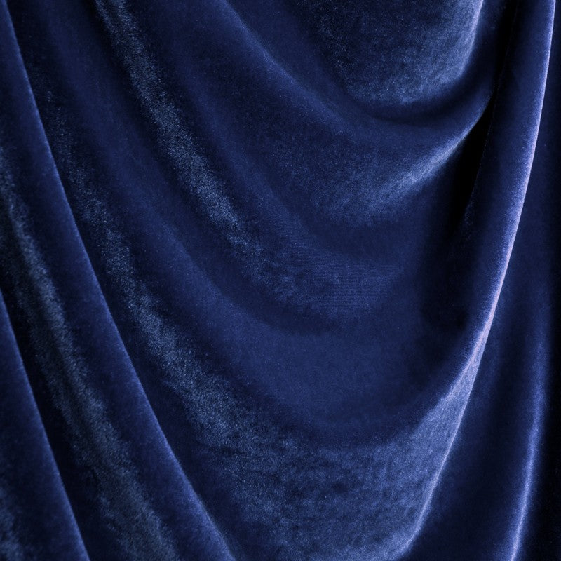 Marineblauer Stretch-Velours-Stoff - Ribes y Casals