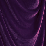 Samt Stretch-Stoff Aubergine - Ribes y Casals