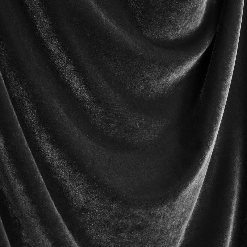 Samt-Stretch-Stoff Schwarz - Ribes y Casals