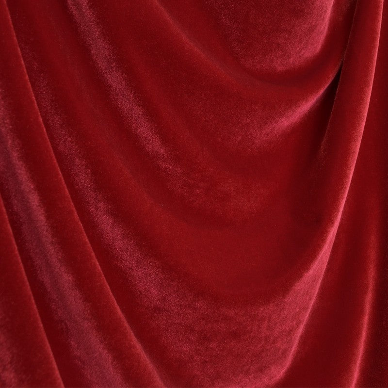 Ruby Velvet Stretch-Samtstoff - Ribes y Casals