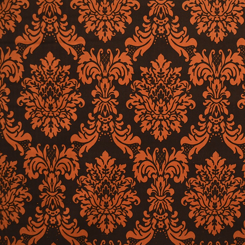 Barock Orange Bedruckter Samt Samtstoff - Ribes y Casals