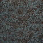 Bedruckter Samtstoff Circles Braun - Ribes y Casals