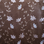 Stoff Samt Blume Braun - Ribes y Casals