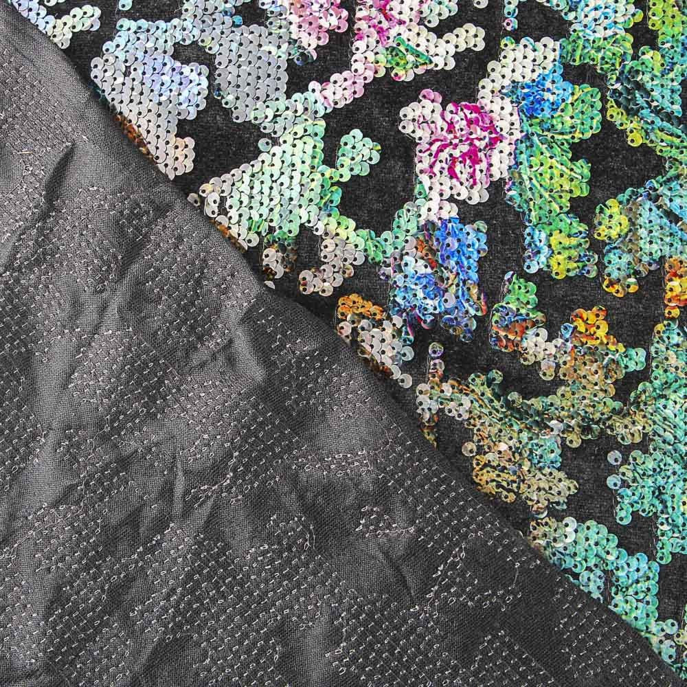 Fantasy Velvet Pailletten-Samt-Stoff - Ribes y Casals