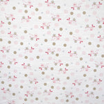 Baby Rosa Eulen Tondosada Bedruckter Stoff - Ribes y Casals