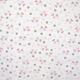 Baby Rosa Eulen Tondosada Bedruckter Stoff - Ribes y Casals