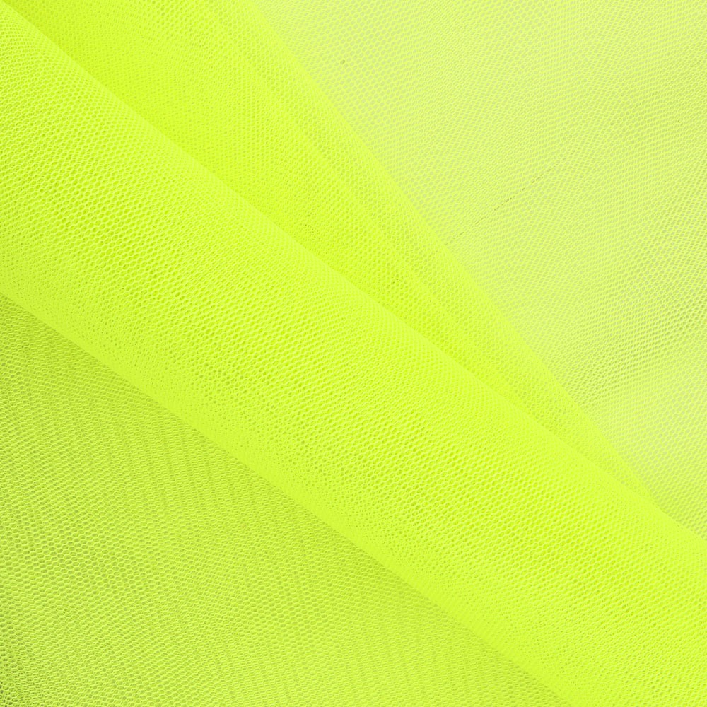 Fluorgelber Illusions-Tüll-Stoff - Ribes y Casals