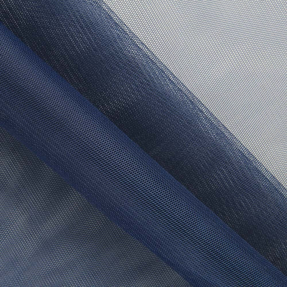 Marineblauer Illusions-Tüll-Stoff - Ribes y Casals