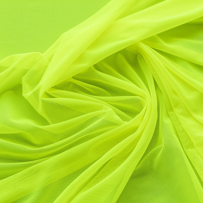 Fluorgelber Tüll-Lycra-Stoff - Ribes y Casals