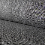 Grauer Herringbone Tweed-Stoff - Ribes y Casals
