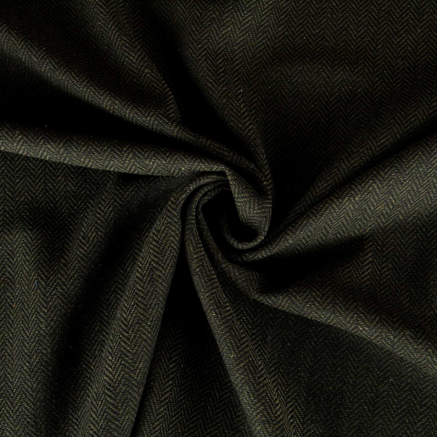 Stoff Tweed Herringbone Grün - Ribes y Casals