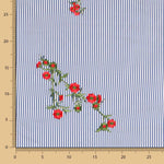 Vichy-Stickerei Bouquet Stoff - Ribes y Casals
