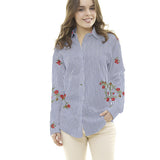 Vichy-Stickerei Bouquet Stoff - Ribes y Casals