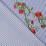 Vichy-Stickerei Bouquet Stoff - Ribes y Casals