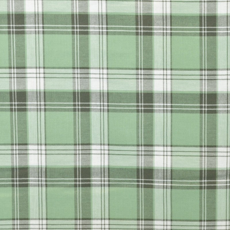 Stoff Villela Plaid Grün Schwarz - Ribes y Casals