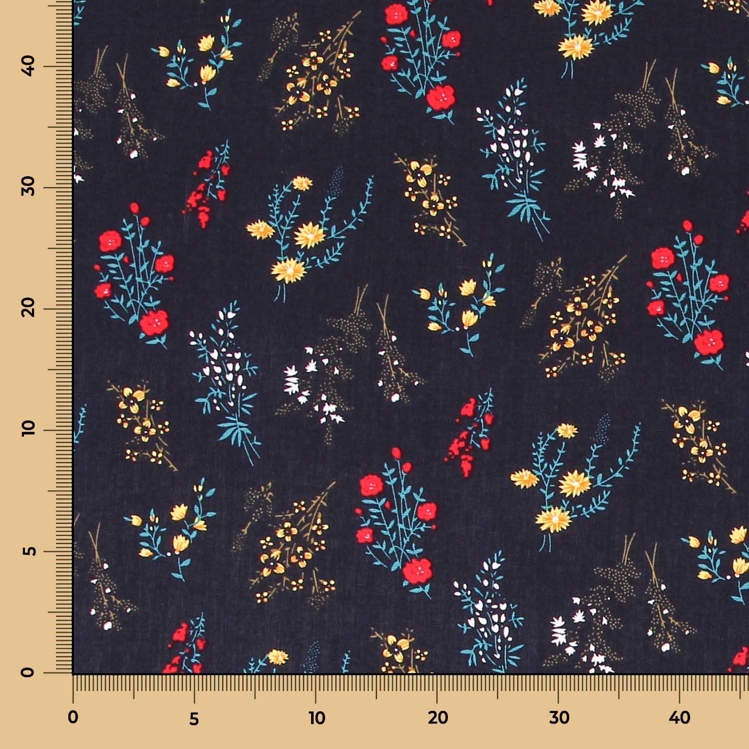 Viskose Botanic Mitternachtsblau - Ribes y Casals