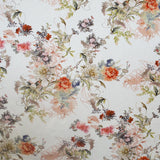 Viskose Bouquet Floral Stoff Weiß - Ribes y Casals