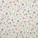 Bedruckter Viskose-Stoff Blumen Off White - Ribes y Casals