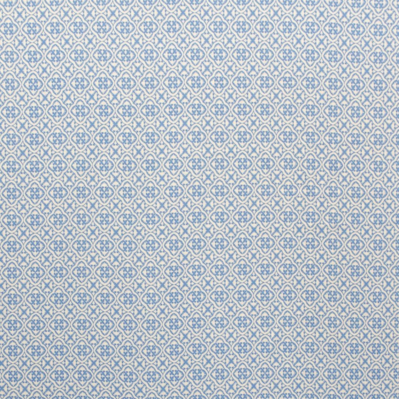 Blauer geometrischer Viskose-Stoff - Ribes y Casals