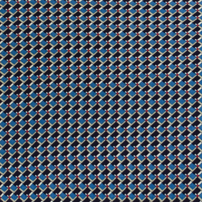 Canard Geometrischer Viskose-Stoff Lila - Ribes y Casals