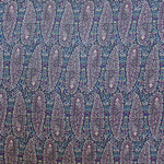 Viskose Mosaik Floral Mosaik Stoff Navy - Ribes y Casals