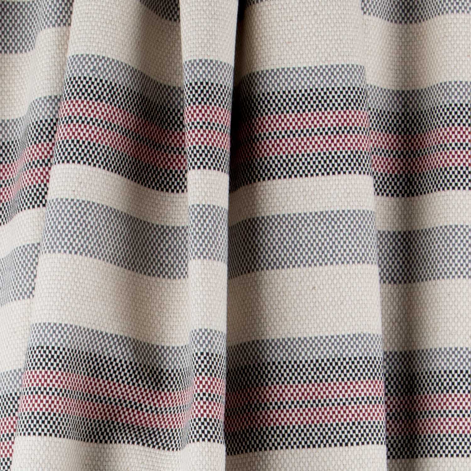 Rustikaler schierer Vorhangstoff Multicolor Streifen - Ribes y Casals