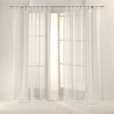 Ecru Polyester Vanica Netz Vorhangstoff 75x280 cm - Ribes y Casals