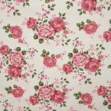 Floral bedruckter Villela-Stoff Ecru Hintergrund - Ribes y Casals