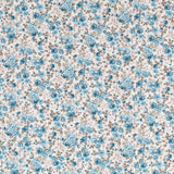 Stoff Viyela Blumen Cretona Blau - Ribes y Casals
