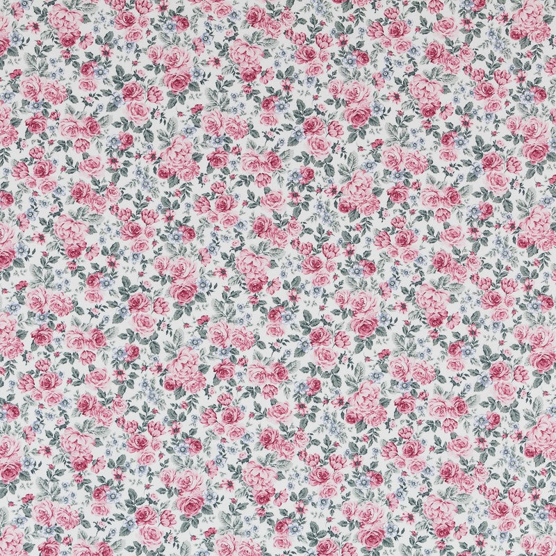 Stoff Viyela Blumen Cretonne Rosa - Ribes y Casals