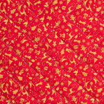 Weihnachten Gesteppter Stoff Rot Weihnachtsornamente Gold - Ribes y Casals