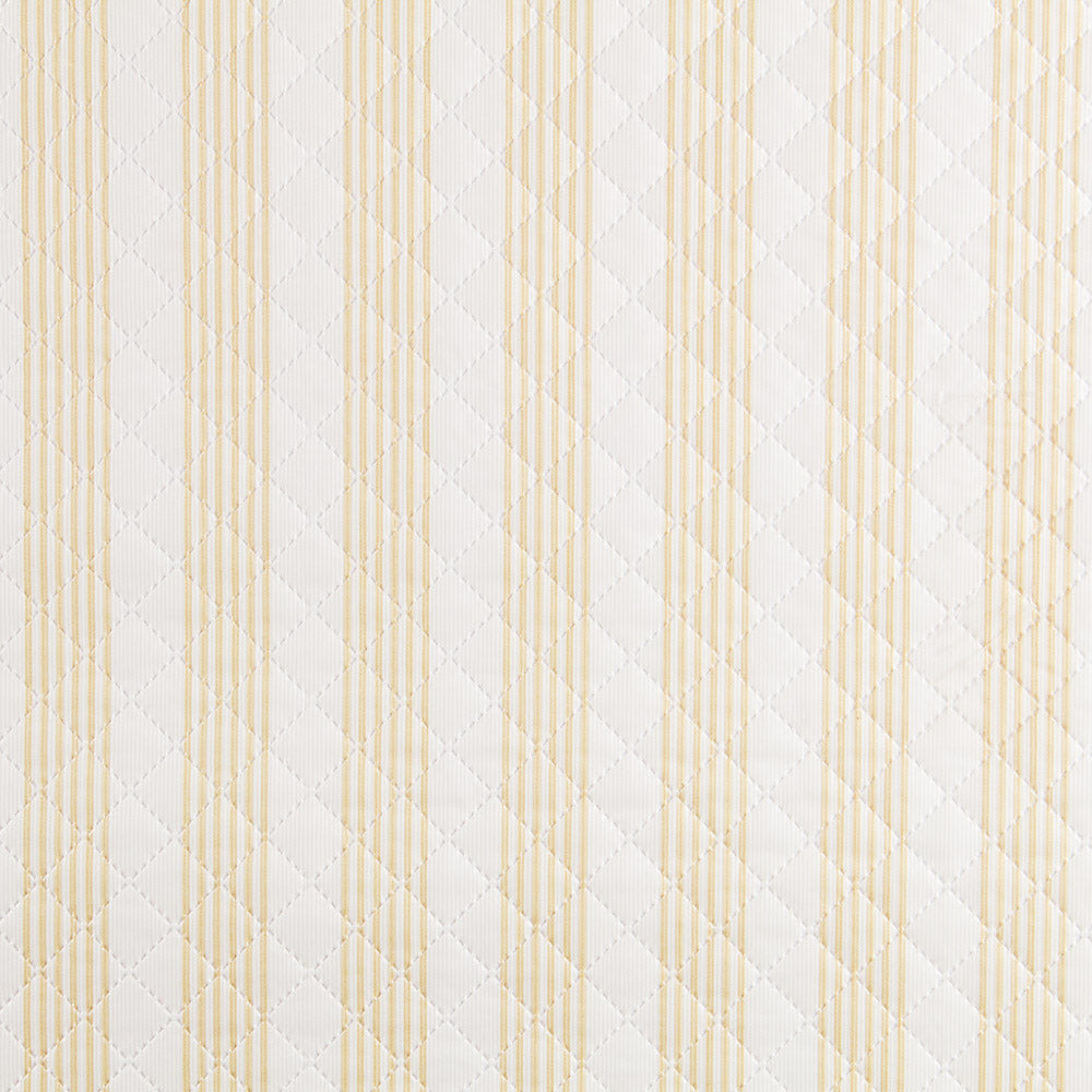 Gesteppter, plastifizierter, plastifizierter Multistreifen-Stoff Beige - Ribes y Casals