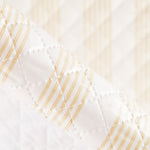 Gesteppter, plastifizierter, plastifizierter Multistreifen-Stoff Beige - Ribes y Casals