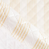 Gesteppter, plastifizierter, plastifizierter Multistreifen-Stoff Beige - Ribes y Casals