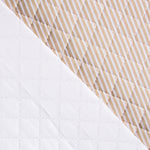 Gesteppter, plastifizierter, gesteppter Stoff Beige gestreift - Ribes y Casals