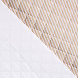 Gesteppter, plastifizierter, gesteppter Stoff Beige gestreift - Ribes y Casals