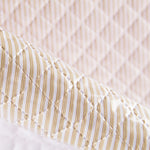 Gesteppter, plastifizierter, gesteppter Stoff Beige gestreift - Ribes y Casals