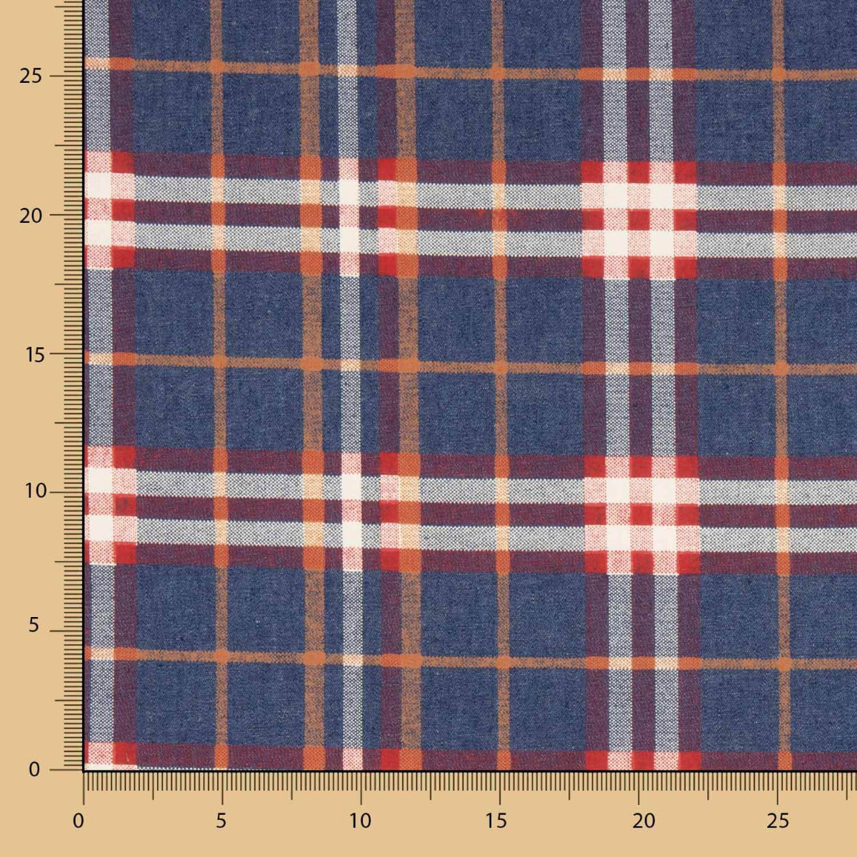 Baumwolle Denim Plaid - Ribes y Casals
