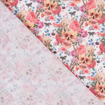 Baumwolle Floral Catrina Weiß - Ribes y Casals