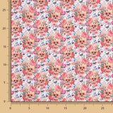 Baumwolle Floral Catrina Weiß - Ribes y Casals