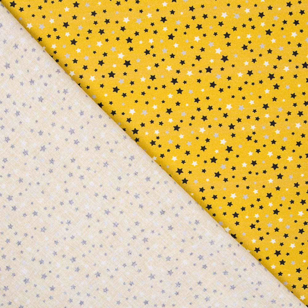Multi-Star Cotton Ochre Hintergrund - Ribes y Casals