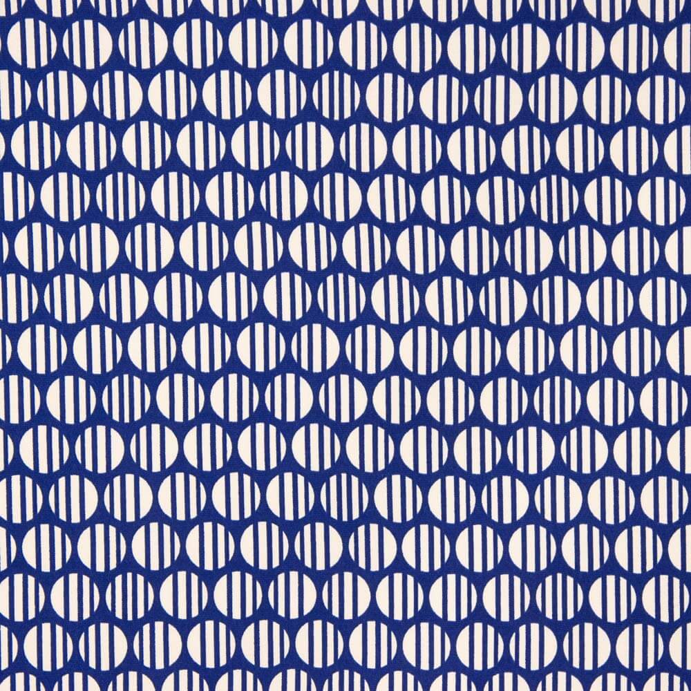 Krepp Viskose Blaue Kugeln - Ribes y Casals