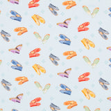 Espadrilles aus Popeline Blau - Ribes y Casals
