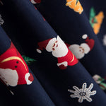 Weihnachten Baumwolle Weihnachtsmann Blau - Ribes y Casals