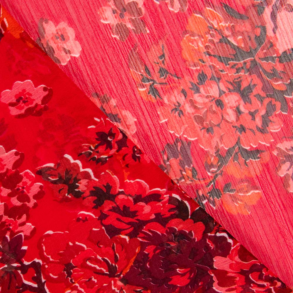 Stoff Bambula Polyester Cretonero Rot - Ribes y Casals