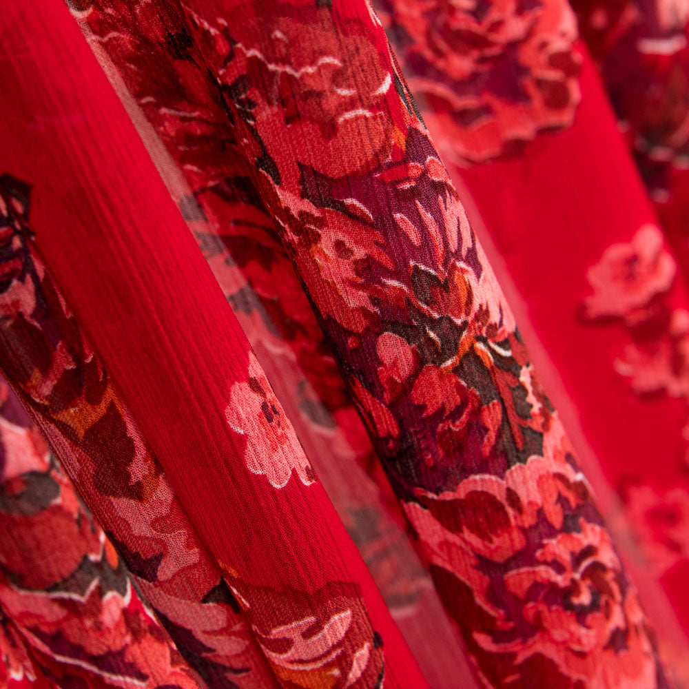 Stoff Bambula Polyester Cretonero Rot - Ribes y Casals