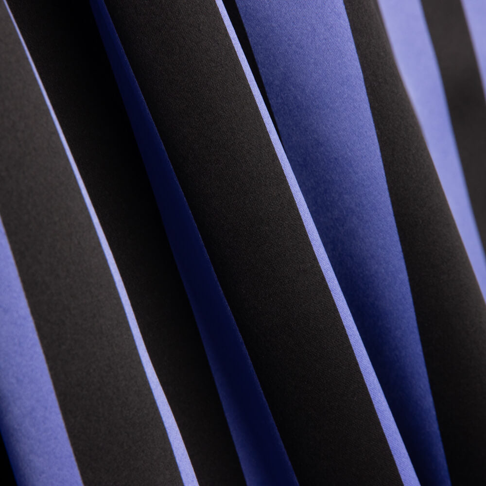 Satin Polyester Lila Streifen - Ribes y Casals