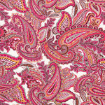 Fuchsia Paisley Kreppstich - Ribes y Casals
