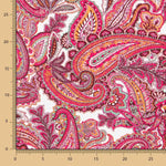 Fuchsia Paisley Kreppstich - Ribes y Casals